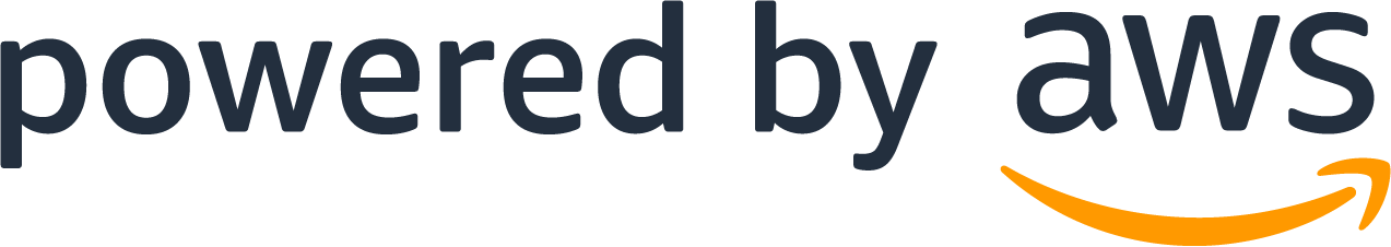 Powered by AWS logo
